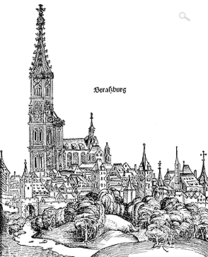 Gravure de Schedel - Strasbourg